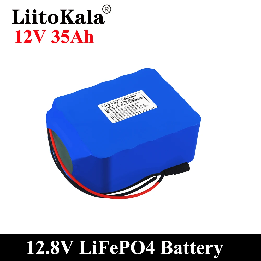 LiitoKala 12V 20Ah 30Ah 35Ah 40Ah 50Ah LiFePO4 Uzlādējamo Akumulatoru 12.8 V Dzīves Ciklu 4000 ar iebūvētu BMS Protectio