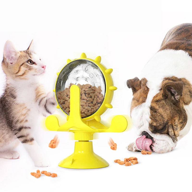 Kaķis interaktīvās rotaļlietas vējdzirnavas kaķi Pārtikas leaker produktu pet, spēlēt struktūra tornis piesūcekni pakārtotā smieklīgi gudra rotaļlieta suns