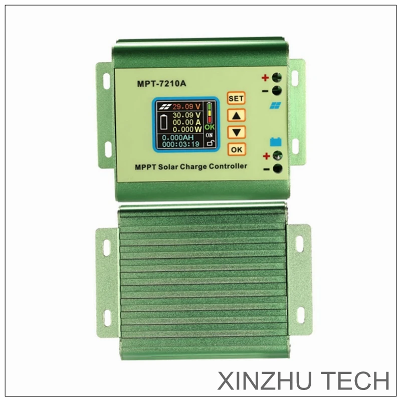 LCD MPT 7210A Saules Regulators Maksas Kontrolieris Regulators DC-DC Sprieguma Pastiprinātājs Ammeter Elektrisko Instrumentu Piederumi, ātrgaitas