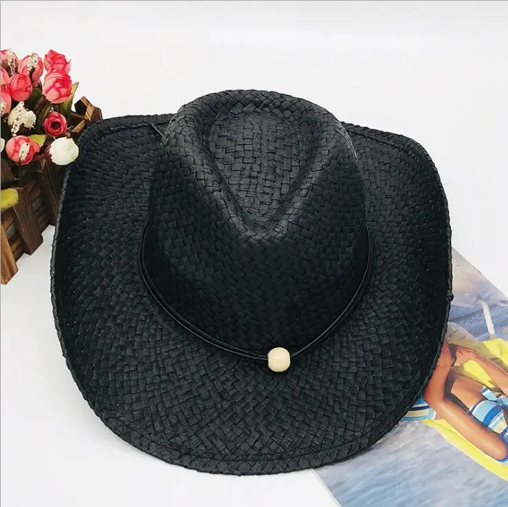 Ir 2021. vasaras papīra salmu fedora cepures, lai unisex tautas forši, jauki, skaisti kovboju fedora cepures unisex cepurē papīra salmi