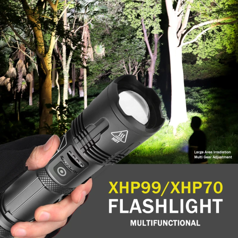 XHP90/XHP70 LED Lukturīti Spēcīgu Spilgti Ūdensizturīgs Lāpu USB Uzlādes Zoomable Lukturīti Portatīvie Apgaismojums Āra Kempings