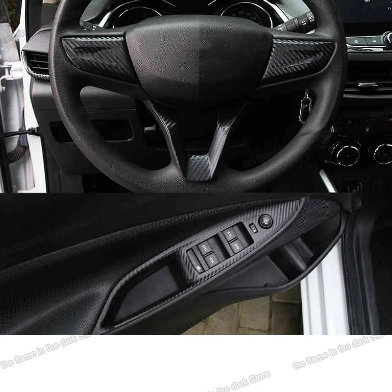 Lsrtw2017 Oglekļa Šķiedras Auto Interjera Aksesuāri Filmu Rīku Logu Stūre Uzlīme par Chevrolet Cavalier Onix 2020 2021