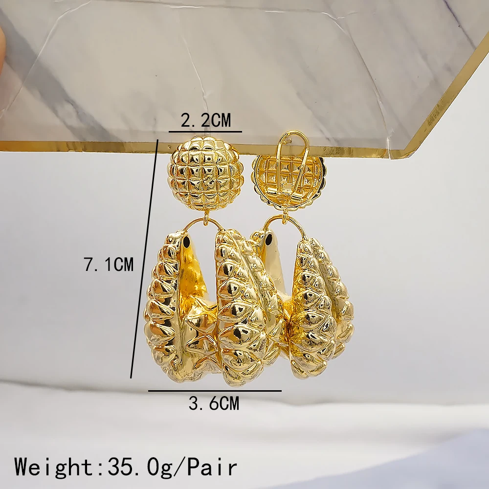 Ir 2021. Vintage Modes Zelta Liels Kulons Auskari Sievietēm Ģeometrija Metāla Cilpas Piliens Auskari Pārskats Sieviešu Rotaslietas
