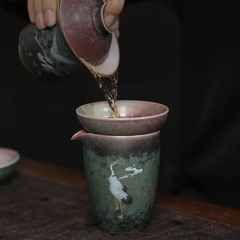 Jaunās Rokasgrāmatas Vintage Krāsns Huan Cai Celtņa Gong Bei Dao Liela Keramikas Gong Bei-cha Vienotu Kausa Kung Fu Tējas Piederumi Tējas stipruma kanniņas