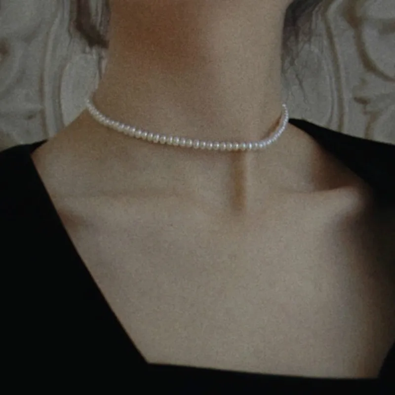 Salds Mākslīgas Pērles sānslīdi kaklasaite Kaklarota Sievietēm Clavicle Ķēdes Īsas Kaklarotas Sieviešu 2020. Gadam, Modes Rotaslietas Vienkārši Jauns Dāvanu