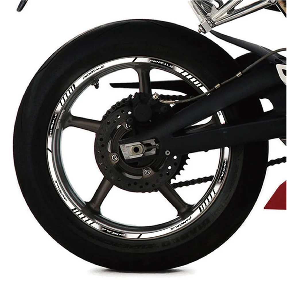 Motociklu custom uzlīmes riepu iekšējo gredzenu atstarojošs riteņu decal uzlīmes motociklu svītras lentes DUCATI PANIGALE panigale