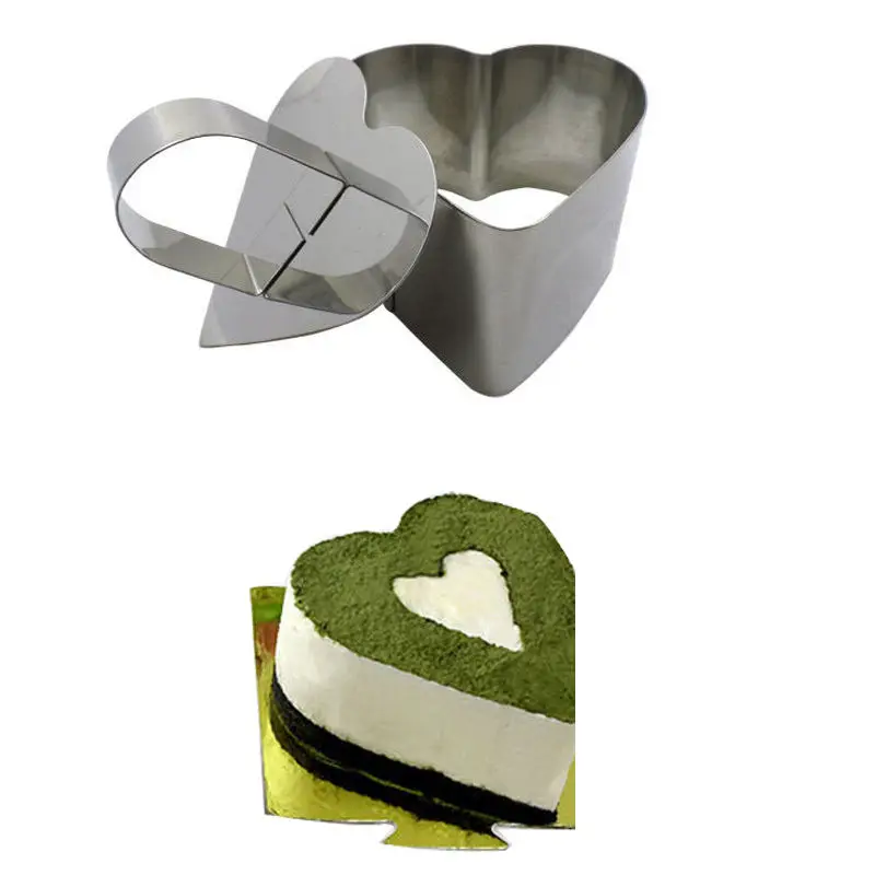 DIY Bakeware Instrumenti Nerūsējošā Tērauda Cupcake Salāti, Deserts Mirst Uzpūtenis Gredzenu Siera Kūka Rīku Virtuves Piederumiem Jaunu 1