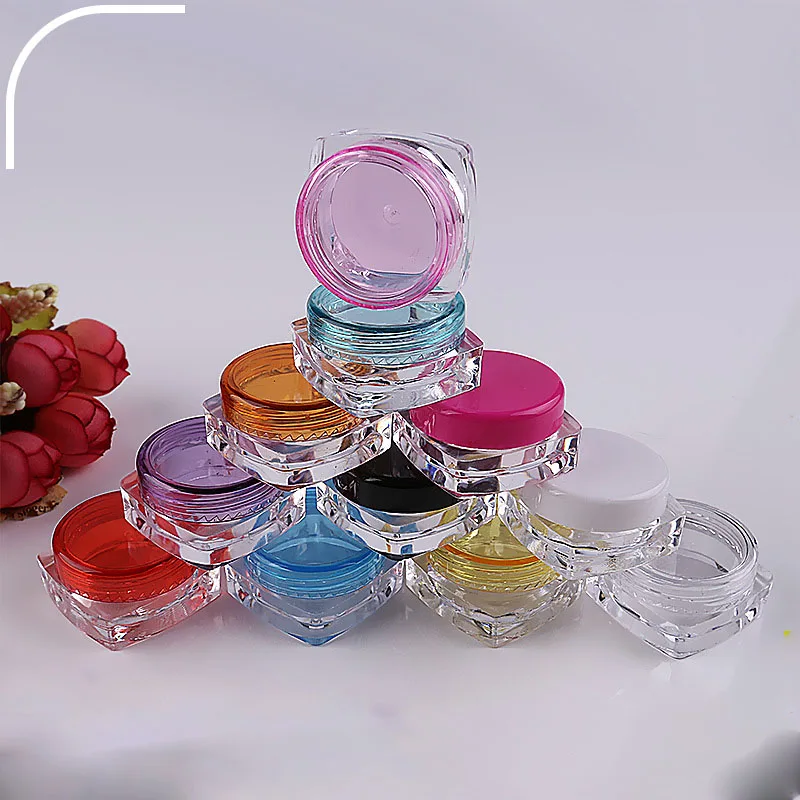 10pcs/Daudz 5g Parauga Skaidrs Cream Jar Mini Kosmētikas Pudeles Konteineros, Caurspīdīga Pot Nagu Mākslas Mazo Skaidri Var Skārda Par Balzams