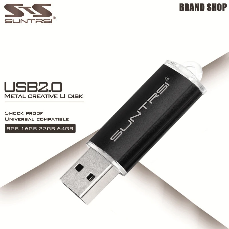 Suntrsi pendrive usb 2.0 4g 8GB 16g 32g 64G USB Flash Drive128G Pen drive флешка waterproof u-disk memoria stick gift for PC