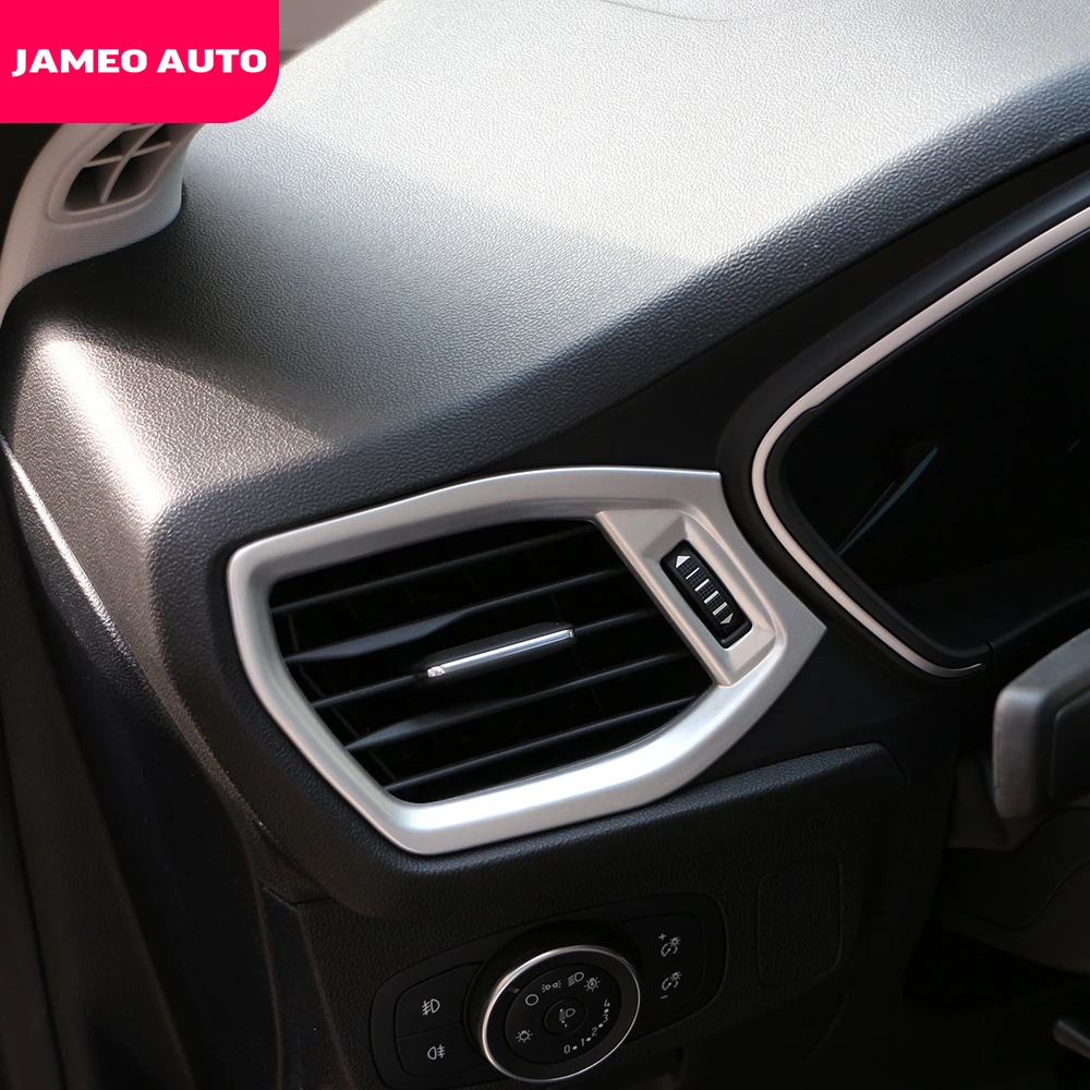 Jameo Auto 2gab/Set/C Automašīnas Priekšējā Gaisa Nosacījumu, Izplūdes Ventilācijas Rāmja Vāks Melns, piemērots Ford Focus 2019 2020 Piederumi