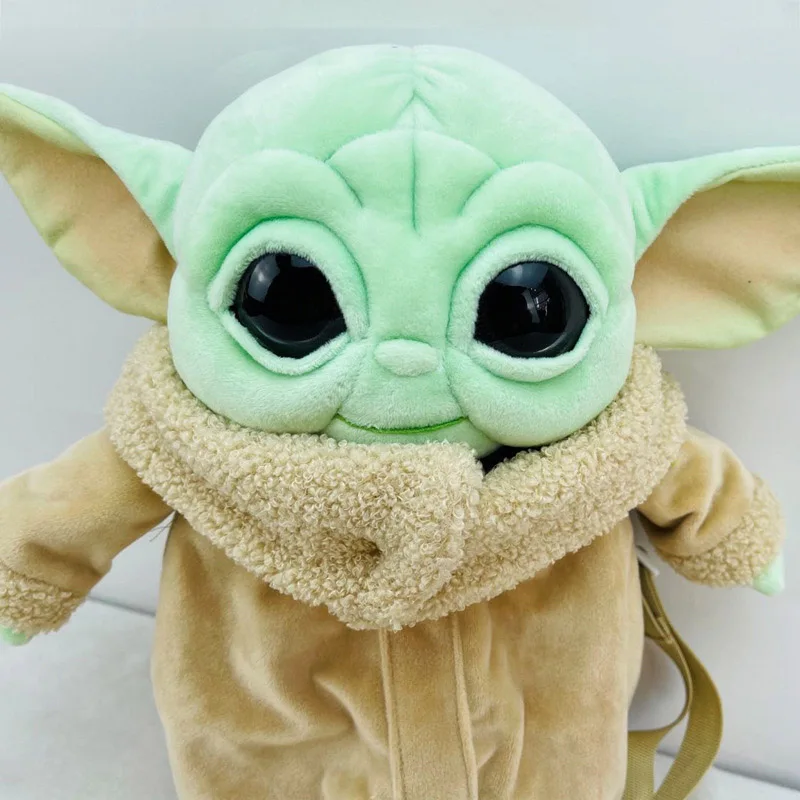 Disney Star Wars Bērnu Yoda Grogu Plīša Pildījumu Mugursoma Gudrs Mīksto Yoda Mandalorian Plīša Mugursoma Dzimšanas Dienas Dāvanas Bērniem Meitenēm