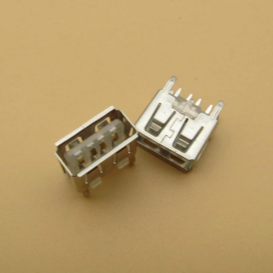 500pcs klēpjdators mātesplatē 2.0 micro USB 4pin 4 pin DC baltā Tipa Dzīvoklis Leņķi 180 Grādu Sieviešu PCB Savienotājs Ligzda Jack Plug