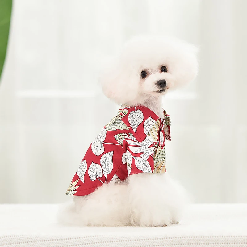 Havaju Suņu Apģērbu Vasaras Apģērbu Maziem Suņiem Krekls Mājdzīvnieku Apģērbu franču Buldogs Jorki Kucēns, T-Krekli Suņu Veste