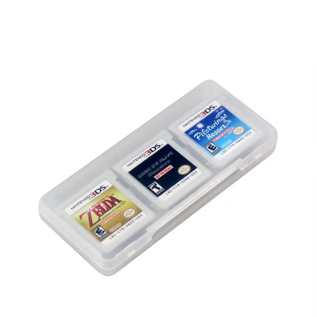 6 1 Cietās Plastmasas Uzglabāšanas Kastes Lietā Turētājs Nintend DS 2DS Jauno 3DS XL LL 3DSLL 3DSXL Spēļu Kārtis