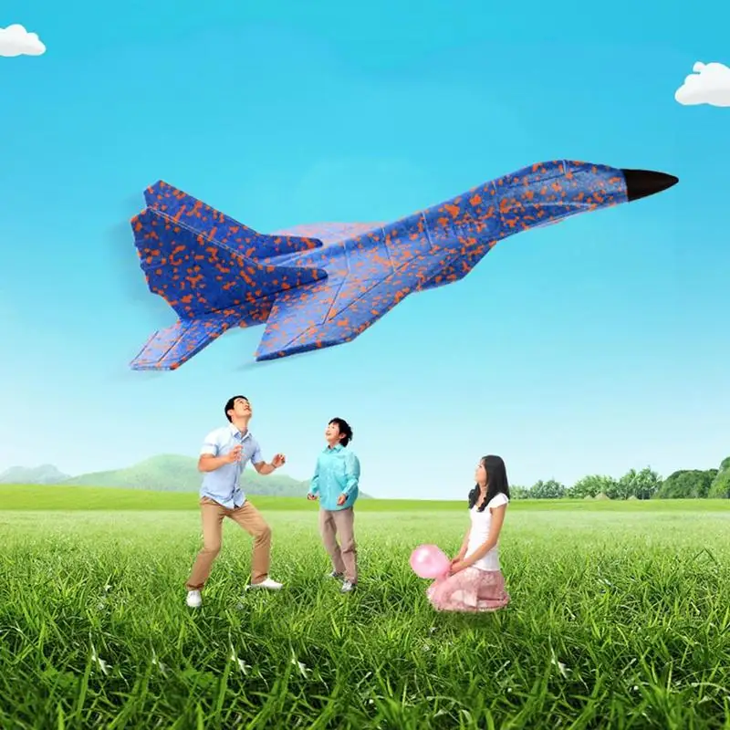DIY, kas peld ar lidmašīnu Roku Mest Peld lidmašīnas, Rotaļlietas Bērniem Putu Lidmašīnas Modeli Puse Āra Pildvielas