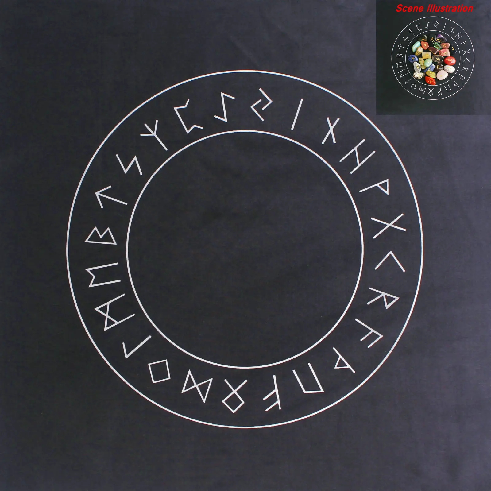 1PC 7 Čakra Tarot Kokvilnas Auduma Lotus Rune Simbols Ģeometrija Kristāla Režģa Altāra Auduma Zīlēšana Dziedināšanas Garīgo Reiki Meta