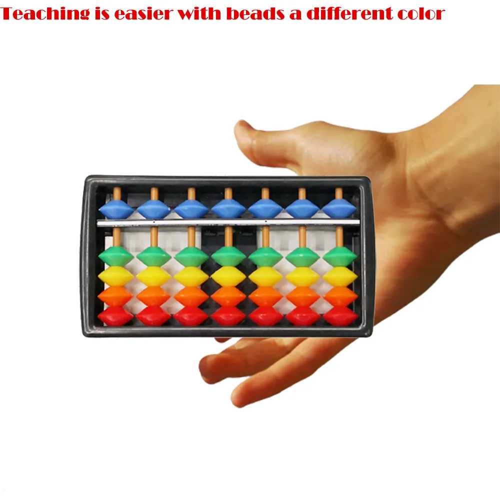 Stieņi krāsainas Krelles Plastmasas Abacus Aritmētisko Soroban Bērnu Aprēķināšanas Rīks Rotaļlietas Skaitīšanas Līdzeklis Matemātikas Iesācējiem Caculating