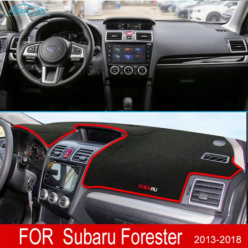Par Subaru Forester 2013~2018 Anti-Slīdēšanas Paklājiņš Paneļa Vāciņu, Paklāju Saulessargs Dashmat Piederumi SG SH SJ SK 2016 2017