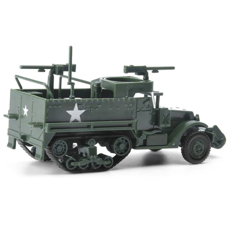 1:72 4D M3A1 SD.KFZ.7/2 Pusi-Dziesmu Panzer Tvertnes Plastmasas Apkopot Modelis Puzzle Montāža Militārās Izglītības Rotaļlietas Bērniem