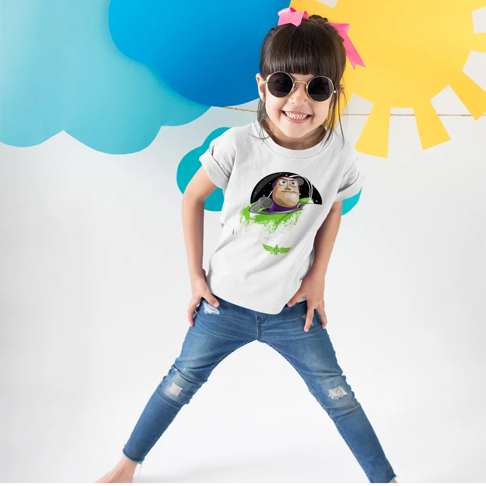 Tshirt Bērniem Buzz Lightyear Karikatūra Izdrukāt T krekli Bērniem Zēni Vasarā Super Mīksts T-krekls Topi Gadījuma Modes Kids T-krekli