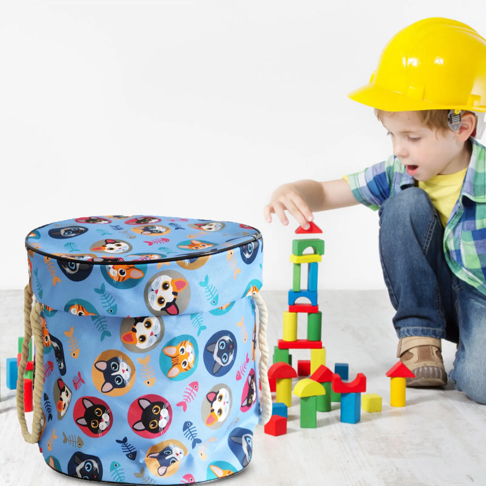 Jaunu Portatīvo Salokāms Bērni Spēlē Rotaļlieta, attīrīšanas un Uzglabāšanas Maiss, Konteiners, Multifunkcionāla Portatīvo Rotaļlietas Modes Praktisku Uzglabāšanas