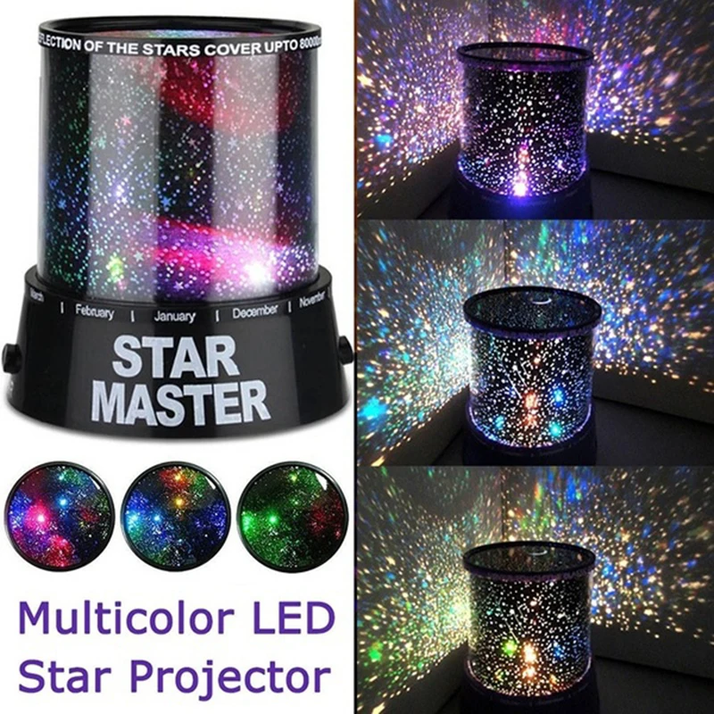 LED Zvaigžņu Gaismu Nakts Lampas Romantiska Pārsteidzošs Zvaigžņotām Nakts Debesīm Projektoru Lampas Cosmos Master Bērniem, Bērnu Guļamistaba Galda Dāvana