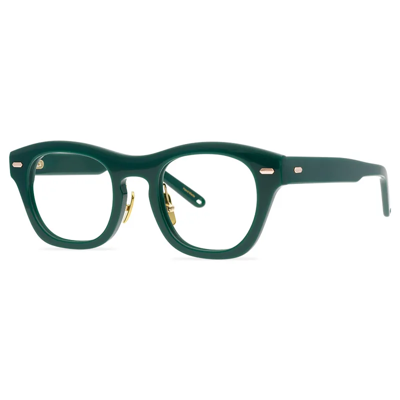 Zīmolu, Dizainu, Vintage Laukumā Optisko Briļļu Rāmjus Vīriešiem, Sievietēm Pilnīga Loka Acetāts Recepšu Brilles Luksusa Retro Tuvredzība Brilles