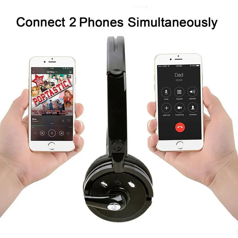 Bluetooth Austiņas w Boom-Uzstādīts Mikrofonu Uz Auss Blutooth Trokšņa Slāpēšanas Austiņas Bezvadu Headsat par Biroja Tālruņa Skype