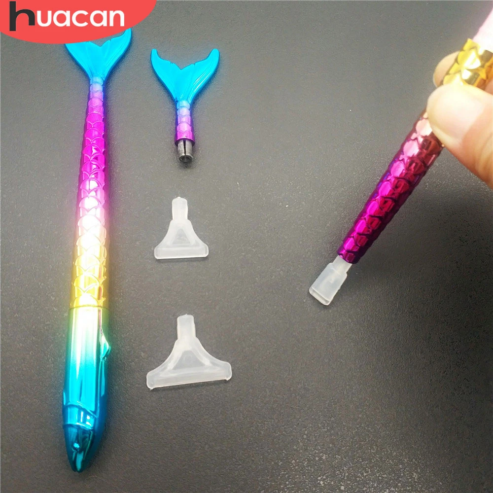 HUACAN 5D Dimanta Krāsošana Punktu Urbt Pildspalvu DIY Dimanta Izšuvumi Mozaīkas Pen Tool Piederumi Izlases Krāsa