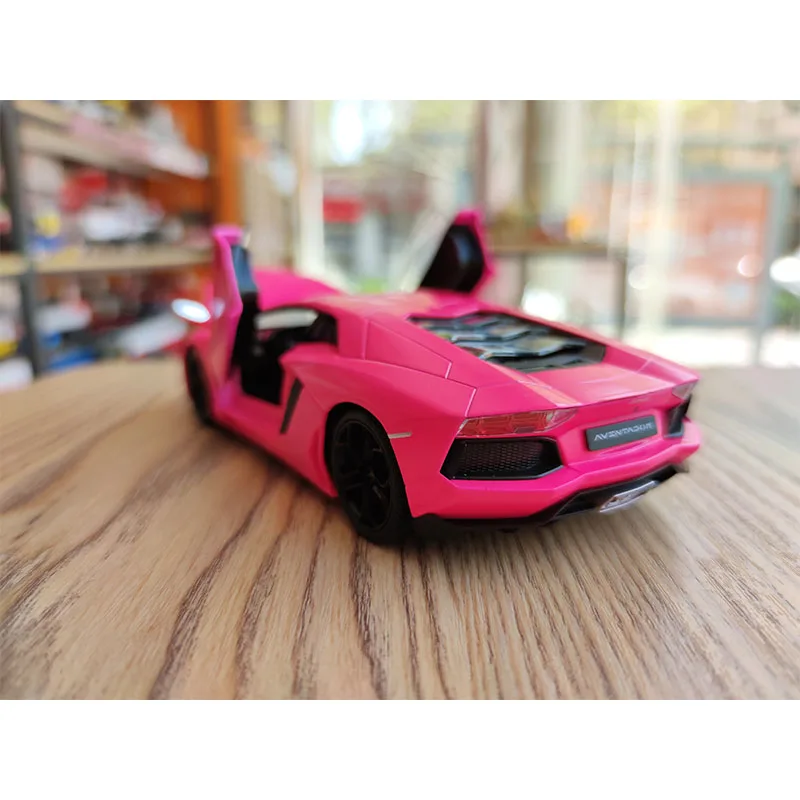 Daļa 1：24 Lamborghini Viper Rozā Krāsas Automašīnas Modeli, Rotaļlietas, Bezmaksas Piegāde Zēns Rotaļlietas, Pieaugušo Rotaļlietas, Bērnu Dāvanas Vislabāk jūtas
