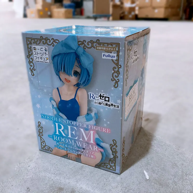 Oriģināls FuRyu RE: NULLE - Sākot Dzīvi Citā Pasaulē Rem Pidžamu Attēls PVC Rīcības Modeli Rotaļlietas Anime Zīmējums
