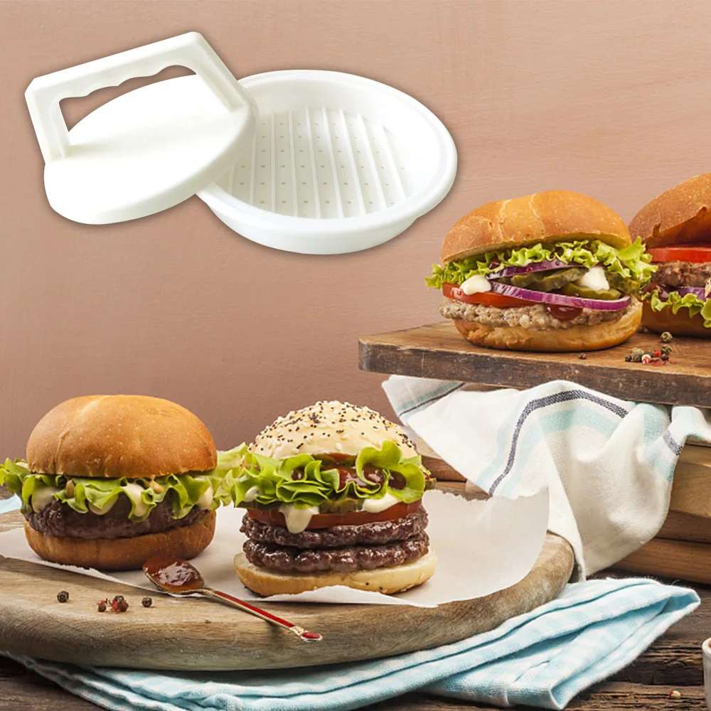 1gb Virtuves Apaļas Formas burger Nospiediet Pārtikas kvalitātes Hamburgeru Gaļa Nospiediet Liellopu Grils Hamburger Nospiediet Patty Maker Pelējums, Pelējuma Rīks