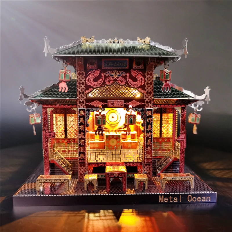 DZELZS ZVAIGZNE 3D Puzzle Metāla Puzzle YueJiang Tornis, Katedrāle Diy 3D Lāzera Metāla Apkopot Modelis Komplekti Jigsaw Rotaļlietas