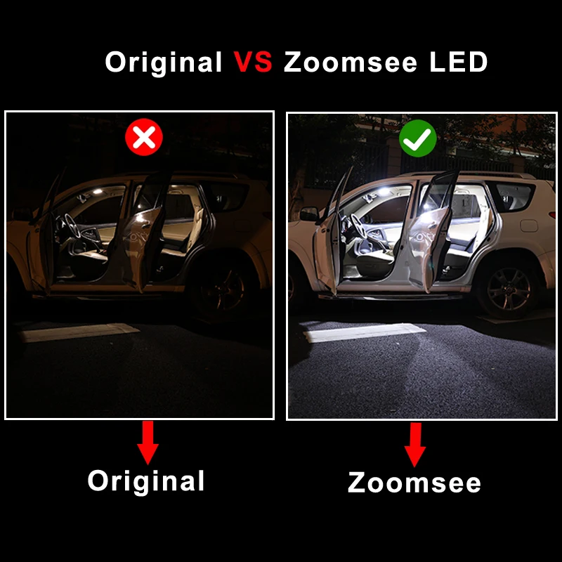 Zoomsee Interjera LED Par Hyundai Kona Veloster FS JS Solaris Getz Canbus Transportlīdzekļa Spuldzes Dome Kartes nolasīšana Bagāžnieka Vieglo Auto Lampu Komplekts