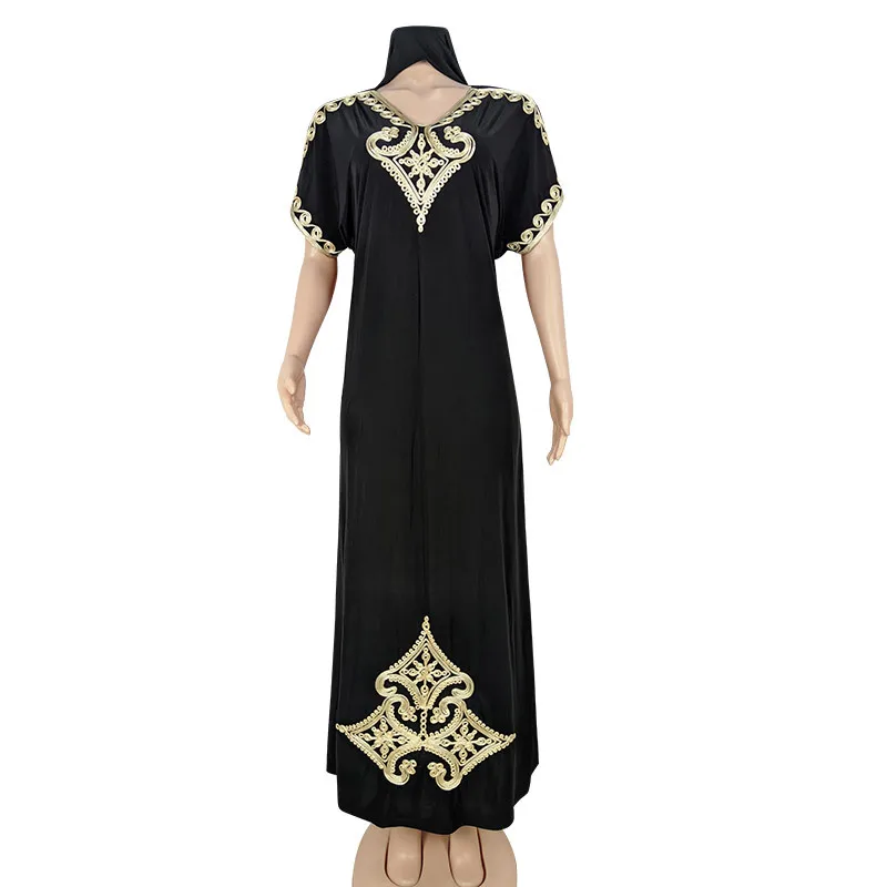 Musulmaņu Modes Kaftan Kleitas Sievietēm Izšūtās Mežģīnes Īsām Piedurknēm Halāti Ir 2021. Jauna Eleganta Abaya Arābu Dubaija Islāmu Maxi Kleita Kleitas