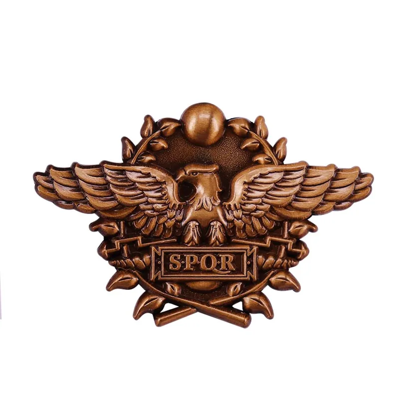 Klasika Vintage Romiešu SPQR Militāro Piespraudes Eagle