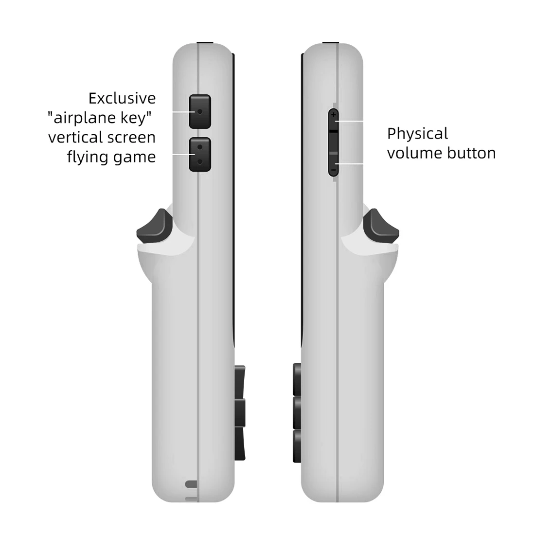 GameKiddy GKDmini 3,5 collu Pilnībā Atbilst IPS Ekrānu Retro Rokas Spēļu Konsole (32G / 3000 Spēles) - Pelēks melns