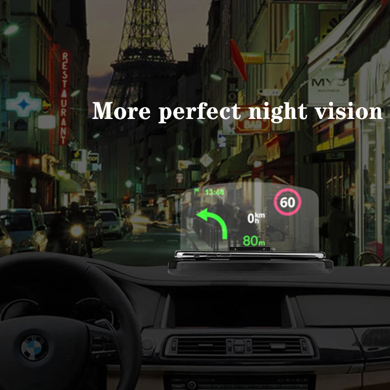 HUD Mobilo Telefonu, Navigācijas Turētājs Daudzfunkcionāls headup Displejs Auto Priekš iPhone Xiaomi Samsung HD Navigācijas Ātruma Projektors