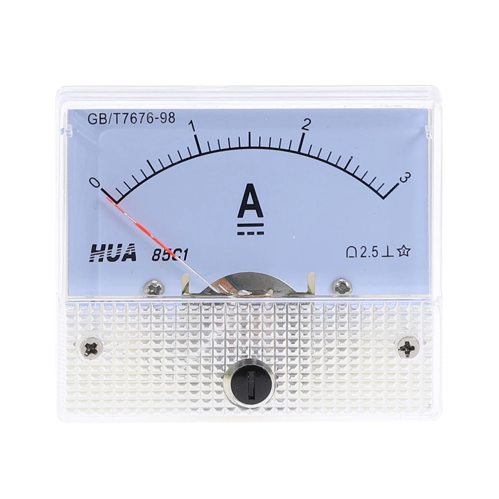 Analog Amperemeter 85C1-DC mēraparātu Panelī Rādītājs 1.A 2.A 3.A, 5.A 10.A 20A 30A AMP Kontūras Pašreizējā Mehāniskās Ampērmetriem Rādītāju Ammeter