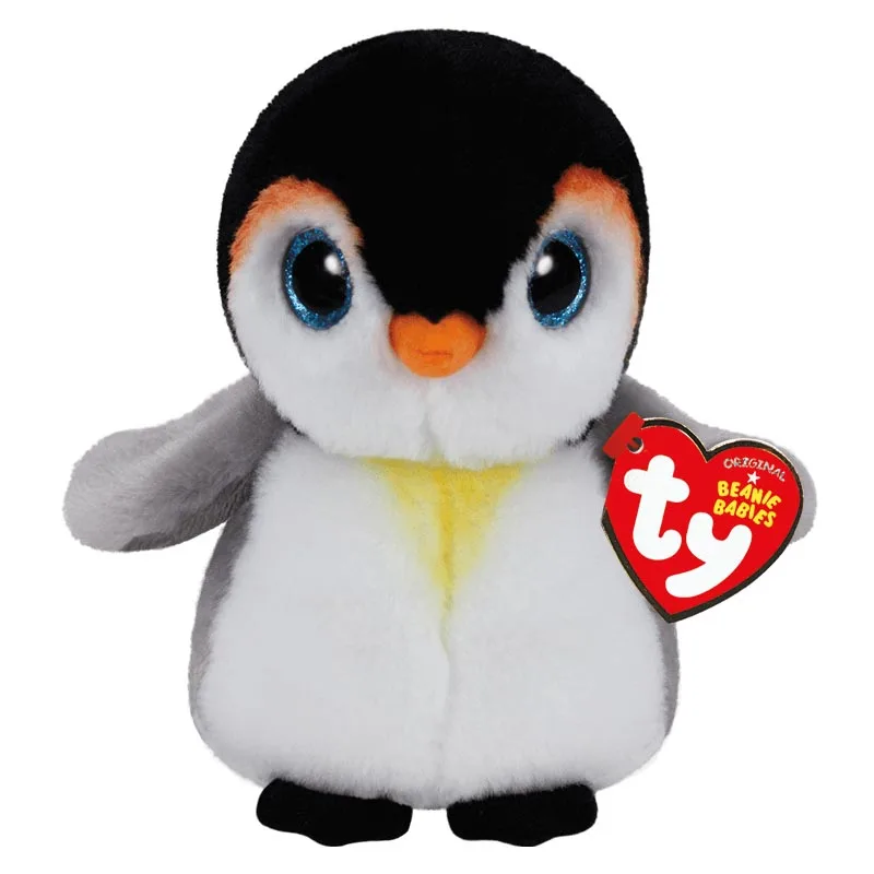 15CM Ty Beanie Mirdzēt Lielas Acis kodā man Pelēks Balts Pingvīns Gudrs Plushies Pildījumu Dzīvniekiem, Lelle, Rotaļlietas, Bērnu Dzimšanas dienas Dāvana