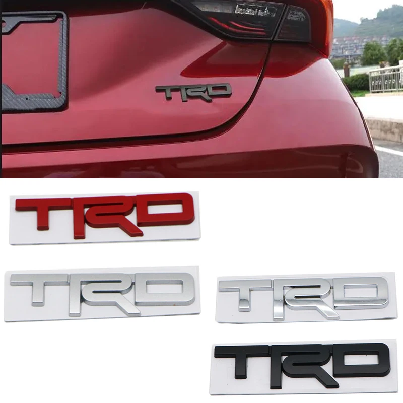3D Auto Uzlīmes un Uzlīmes Toyota Reiz Camry TRD Metāla Automašīnas Aizmugurējā Bagāžnieka Ķermeņa Emblēmas Nozīmīti, Uzlīmju Veidošanas Piederumi