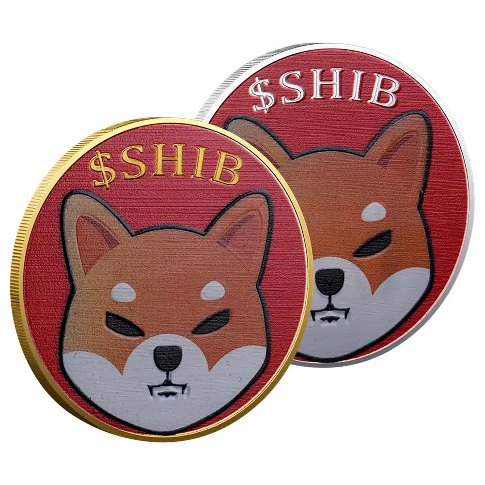 Atdzist Jaunu Dogecoin Killer Shiba Inu Monētas (SHIB) KRIPTOGRĀFIJAS Metāla Zelta Pārklājumu Fizisko Shib Doge Killer Suvenīru Piemiņas Monētas
