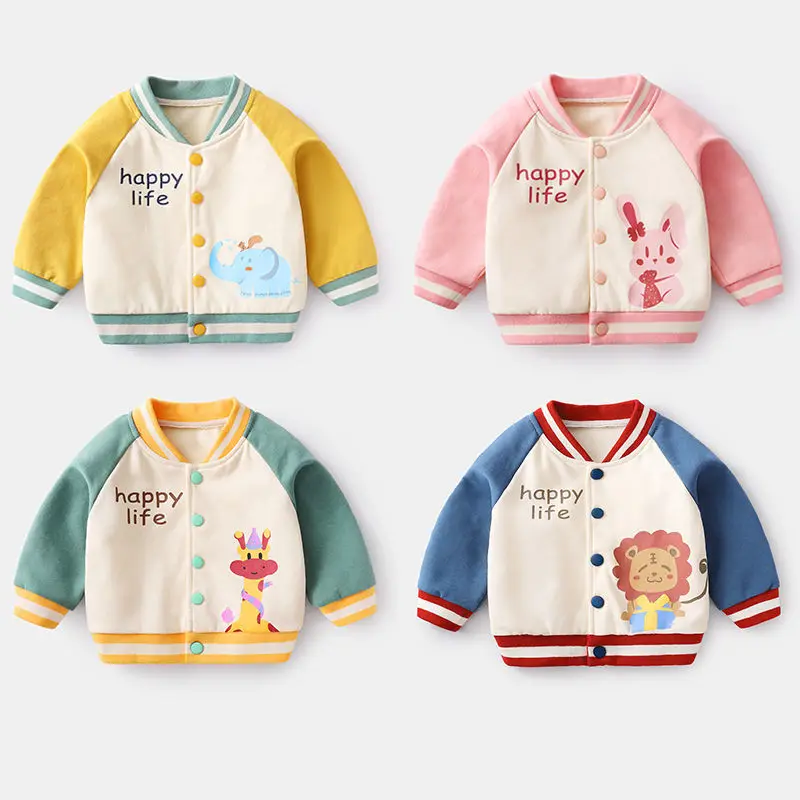 Pavasara Raibs Beisbola Jaka Kids Modes Baby Girl Apģērbu Tīņi Tīņi Meitenes Jaciņa 8 Līdz 12 Bērniem Outwear Mēteļi