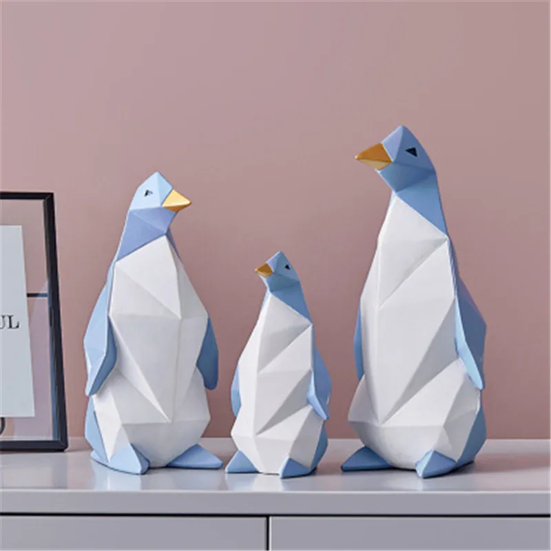 Ziemeļu Ieguves Ģeometrija Pingvīns Sveķu Simulācijas Dzīvnieku Cūciņa Banka Statuja, Bērnu Guļamistaba Karikatūra Apdare X2896