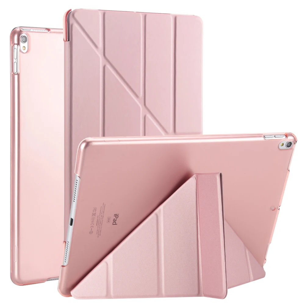 Lietā Par iPad Air 2 3 10.2 2019 2020 PU Ādas Multi-Reizes Stāvēt Smart Cover iPad Pro 10.5 9.7 2017 2018 PC Atpakaļ Tablete Gadījumā