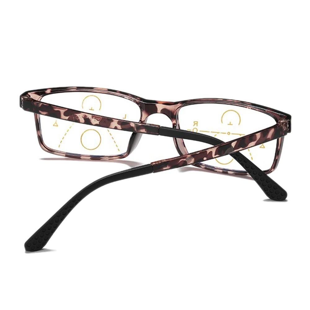 1PC Pakāpeniski Lasīšanas Brilles Vīrieši Sievietes Multifokāla Bifocal Anti Zilā Gaisma Palielināmo Presbyopic Brilles +1.0~+4.0