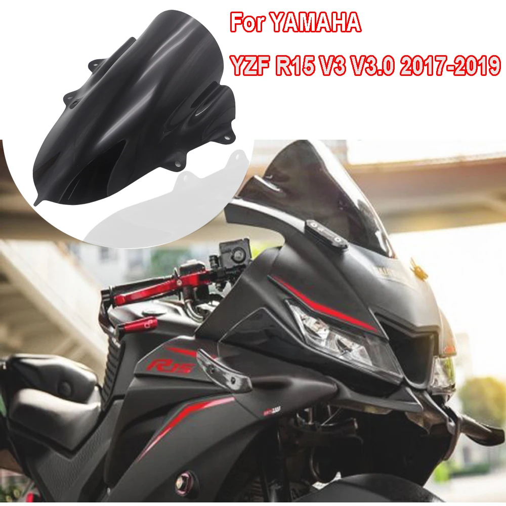 Motocikli, PAR YAMAHA YZF-R15 V3 V3.0 Priekšējā vējstikla aizsargbrilles saulessarga vējstikla 17-19