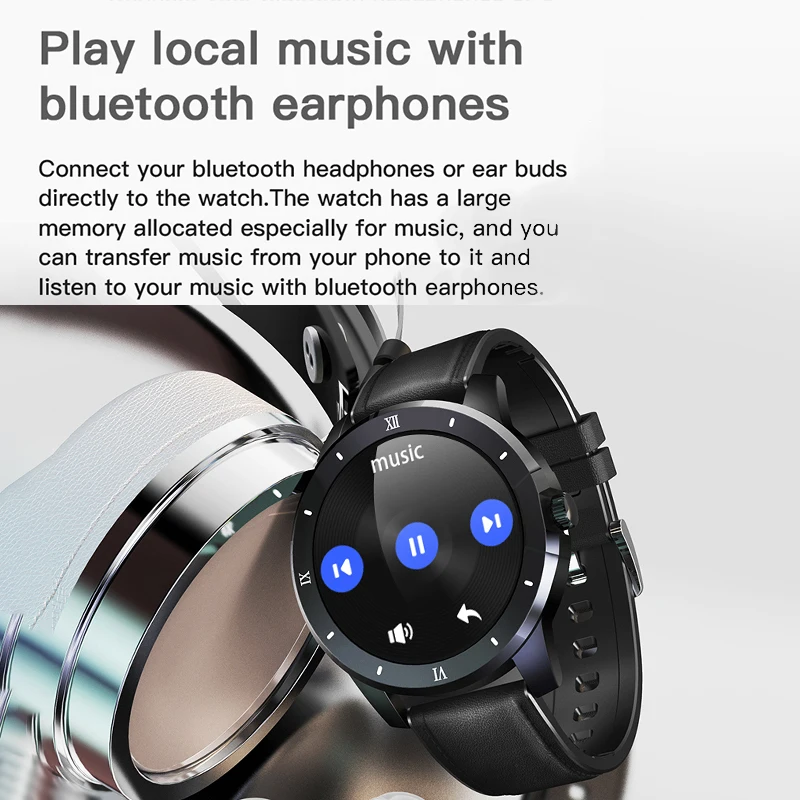 LIGE Jaunu Smartwatch Vīrieši Sievietes IP68 Ūdensnecaurlaidīga 256M Mūzikas Atskaņotājs Sporta Vīriešu Skatīties Bluetooth Zvanu Smart Pulksteņi Android, IOS