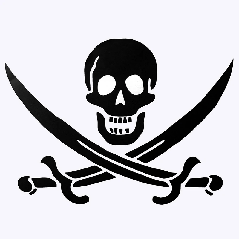 Pirāti Caribb black pearl logo DIY auto-stils uzlīmes, die samazināt kravas automašīnu, motociklu, auto Piederumi, auto pārsegi decal