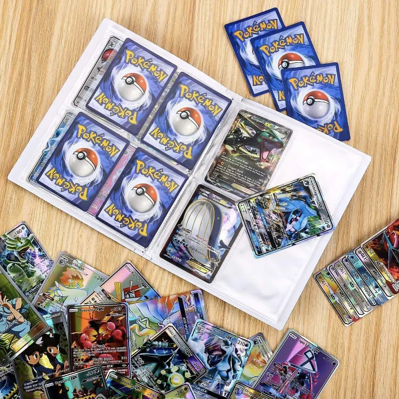 4 Kabatas 240 Kartes Pokemon Albumu Kolekcija Turētājs Spēlē Spēli Kartes Pokemonu Anime Mewtwo Kartes Grāmatu Mapi Piekrauts Saraksts, Rotaļlietas, Dāvanu